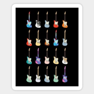 Offset Style Electric Guitar Icons Huge Collection Magnet